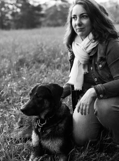 autoportrait avec mon chien