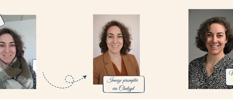 autoportrait et portrait IA